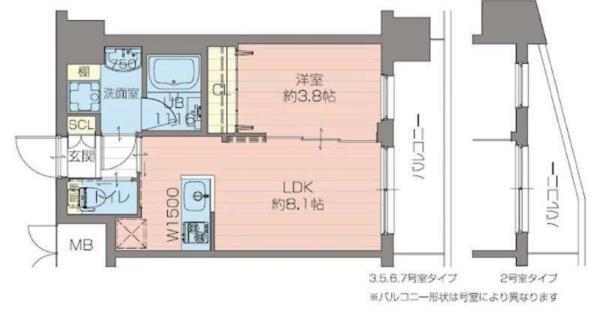 エスタート御幣島（旧:ディームス御幣島） 間取り図画像