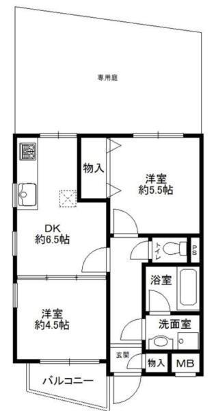 モンスフェール篠原北町 間取り図画像