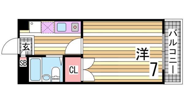 ウエストハイライズ 間取り図画像