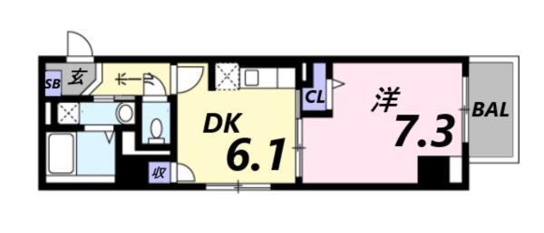 トレスオハス　稲葉荘 間取り図画像