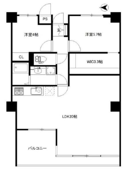 ベルトゥリー若草アネックス 間取り図画像