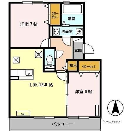 グランドアトリオ神戸西　Ｄ棟 間取り図画像