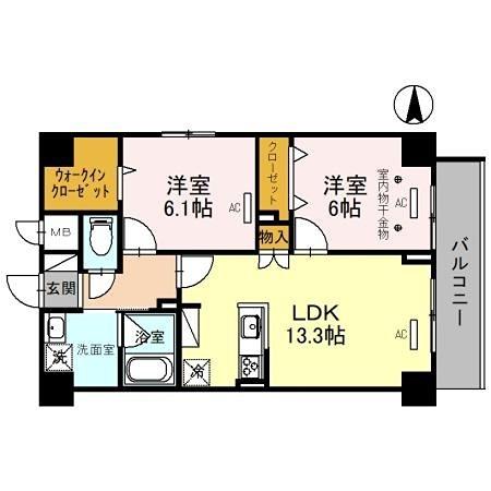 グランツコート御幣島 間取り図画像