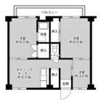ビレッジハウス東二見5号棟 間取り図画像