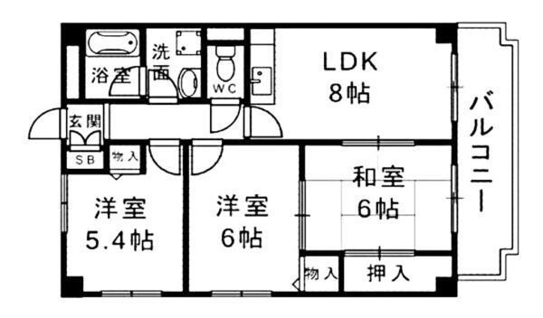 アートフェリス 間取り図画像