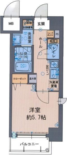 グレイスレジデンス大阪Ｗｅｓｔ 間取り図画像