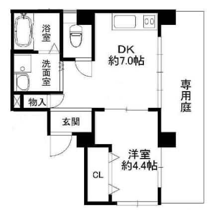 奥野ハイツ 間取り図画像