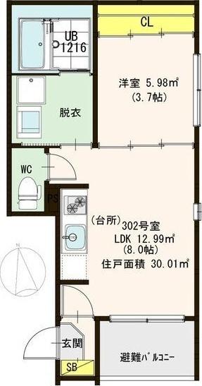 フェリシア 間取り図画像