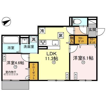 レンブランサ金楽寺 間取り図画像