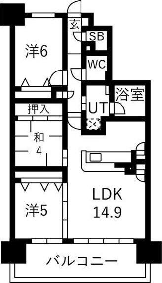 アルファステイツ西明石駅 間取り図画像
