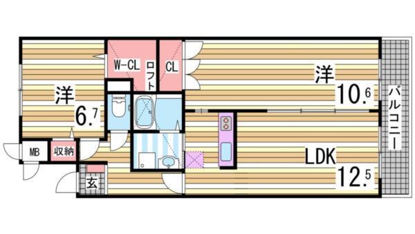 コミュノーテ半右衛門 間取り図画像