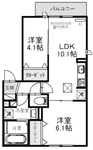 リュヌ・ブランシュ 間取り図画像