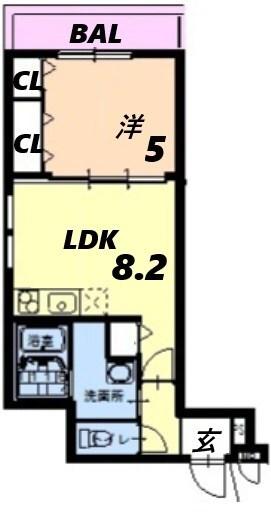 フジパレス西本町 間取り図画像