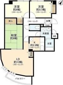ボンヌール伊丹 間取り図画像