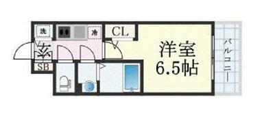 エスリード大阪プライムゲート 間取り図画像