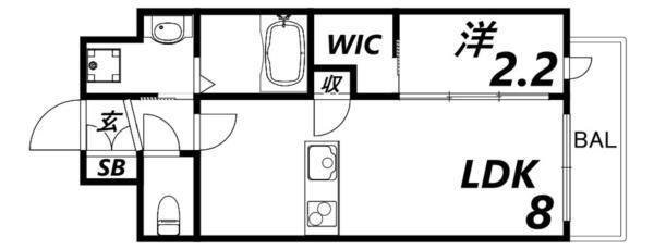 ソルテラスOSAKA GATE 間取り図画像