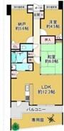 グランプレステージ明石魚住駅前 間取り図画像