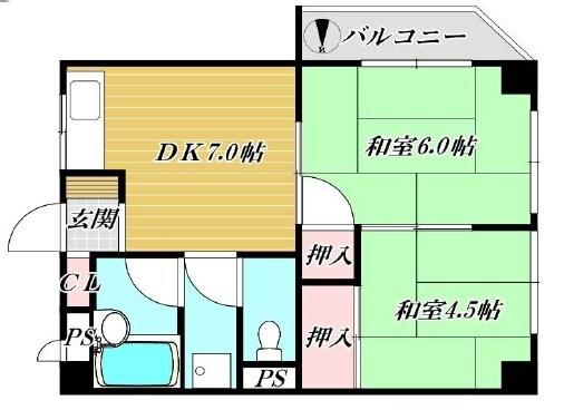 エメラルド久々知パートII 間取り図画像