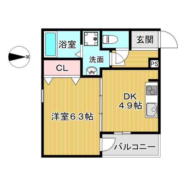 サンシエロ立花 間取り図画像