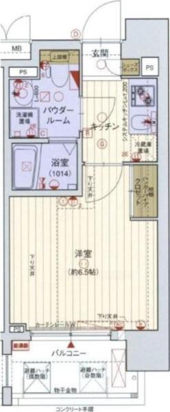 レジュールアッシュ塚本 間取り図画像