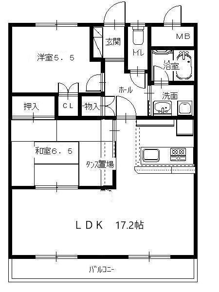 藤ノ木ハイツ 間取り図画像