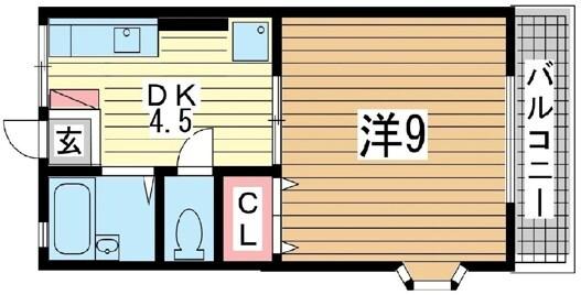 タウンハイム須磨南 間取り図画像