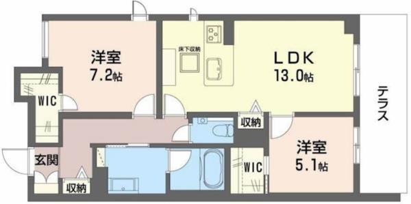 Via Sole　六甲道 間取り図画像