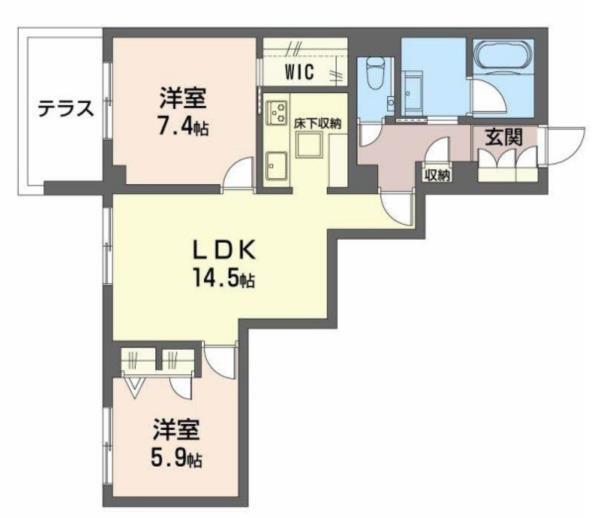 Via Sole　六甲道 間取り図画像