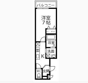 フジパレス阪神甲子園 間取り図画像