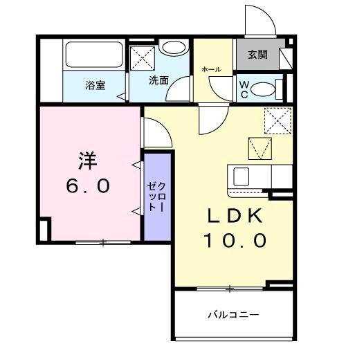 浜甲子園1丁目アパート 間取り図画像