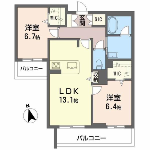 ハワード　コート 間取り図画像