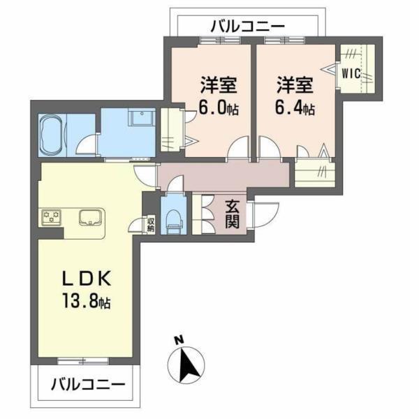 ハワード　コート 間取り図画像