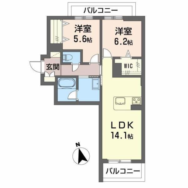 ハワード　コート 間取り図画像