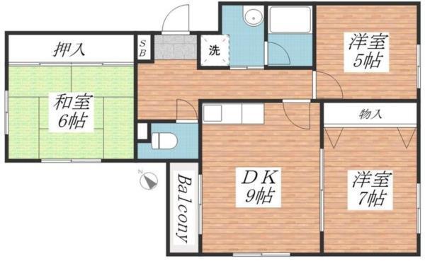 ベルトピア西明石６ 間取り図画像