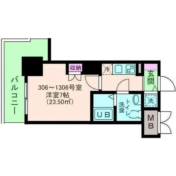 エス・キュート尼崎II 間取り図画像