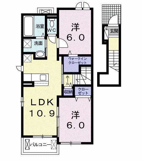 カーサカメリア 間取り図画像