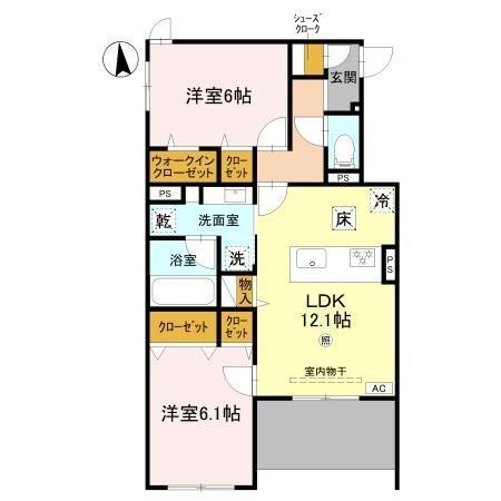 Grand Rocher武庫之荘 間取り図画像