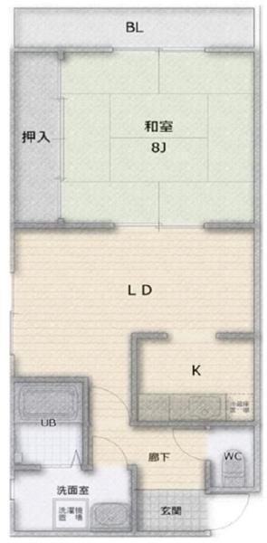 稲葉ＴＭハイツ 間取り図画像