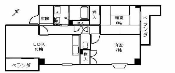 雅マンションパートII 間取り図画像