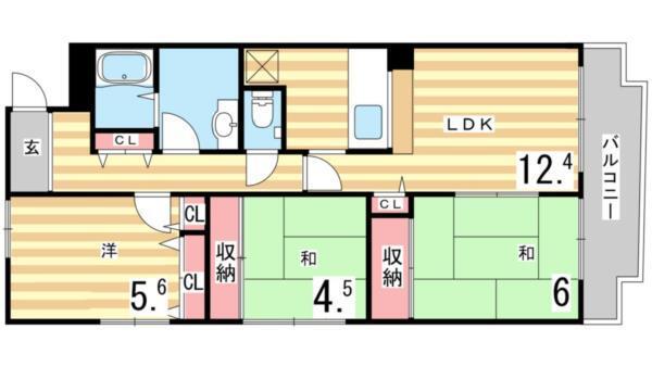 オルテンシアKOBE 間取り図画像