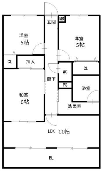 トレビアン華 間取り図画像