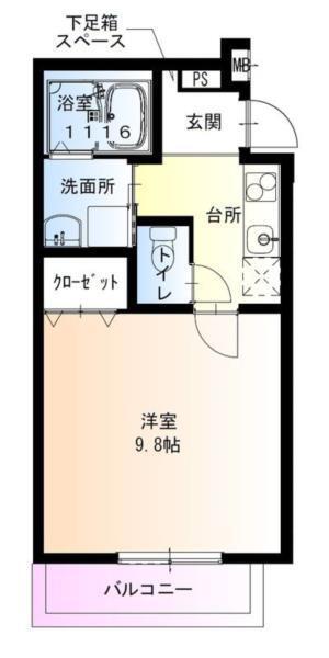 フジパレス大物公園II番館 間取り図画像