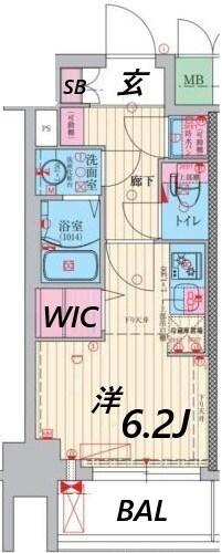 ファーストフィオーレ大阪ウエストウェルビング 間取り図画像