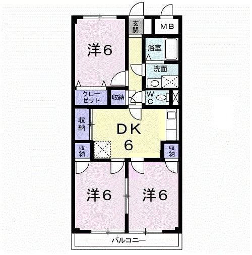 第２吉住マンション 間取り図画像