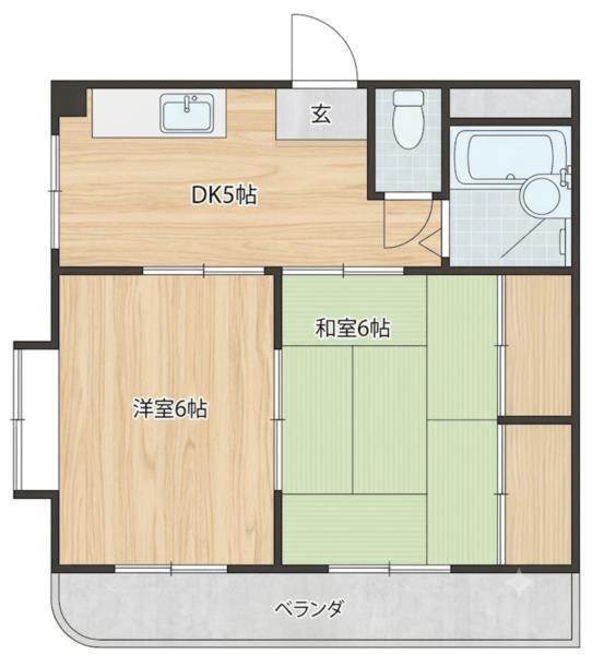 サンパレス21新明 間取り図画像