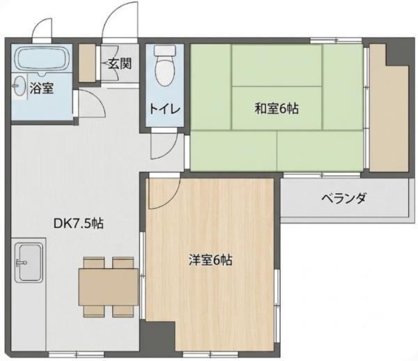 サンパレス21新明 間取り図画像