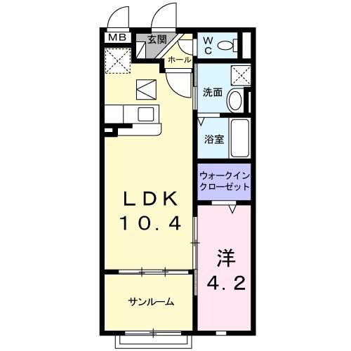 エム・ヴィレッジI 間取り図画像