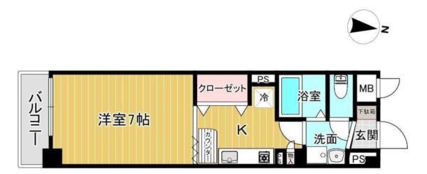 ポコアポコ明石鍛治屋町三番館 間取り図画像