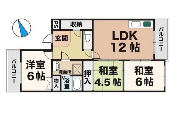 ハピネス 間取り図画像
