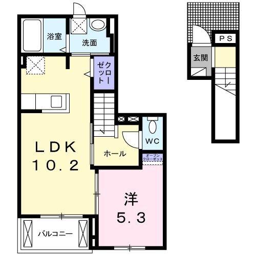 フロムワン 間取り図画像